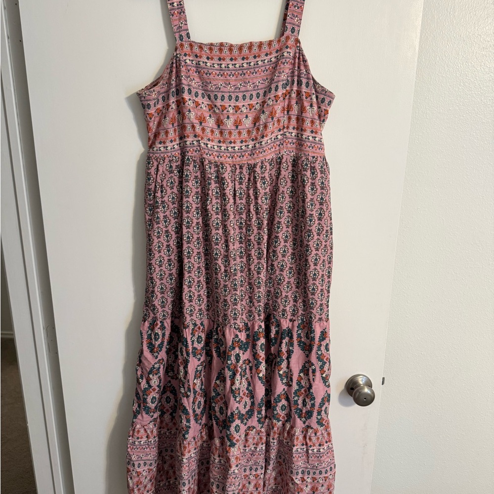 Knox Rose Pink Patterned Maxi Dress